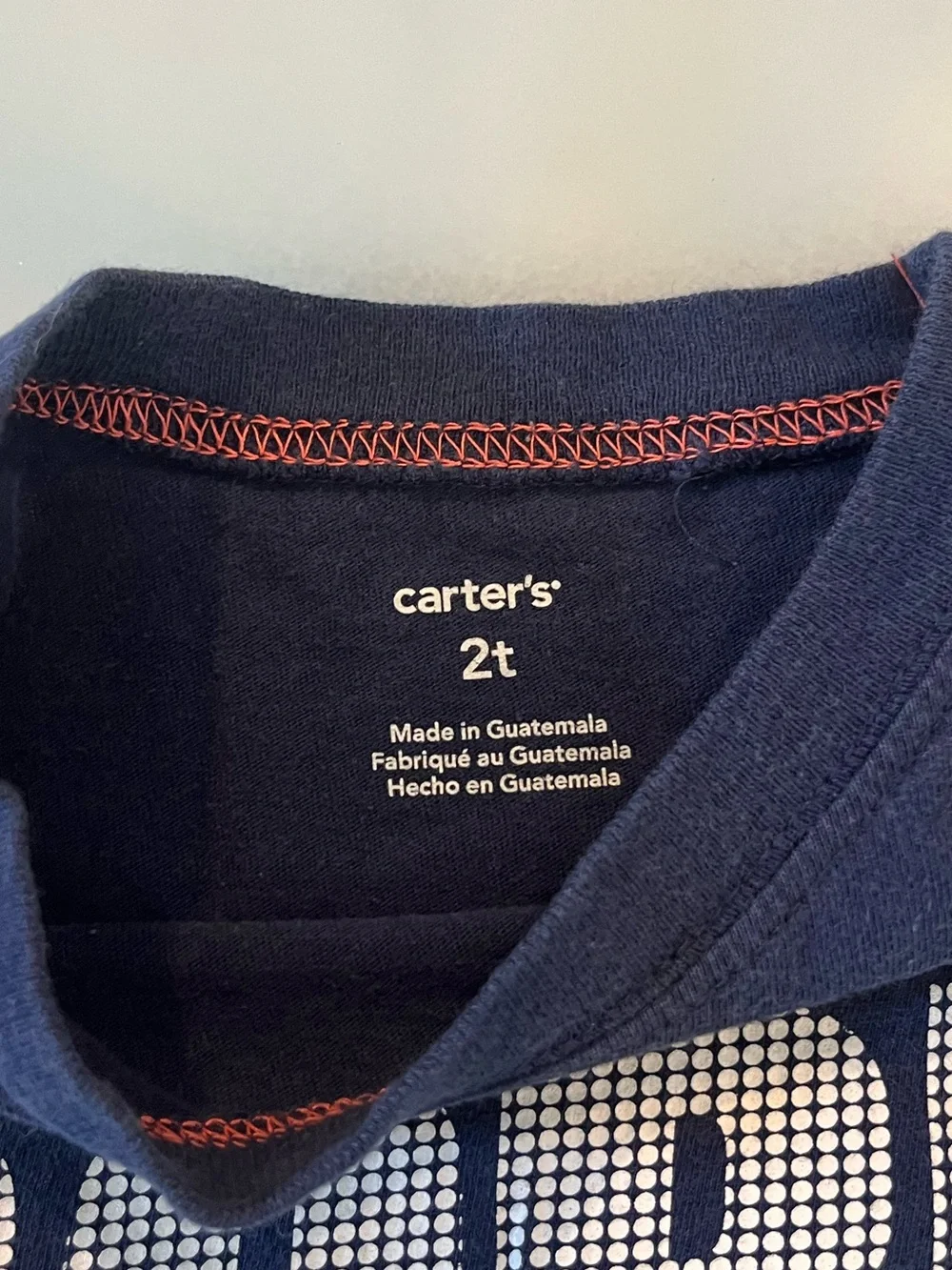 Carter's Navy Short-Sleeve 